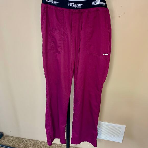 Maroon Grey's Anatomy Active Scrub Pants - Picture 1 of 5